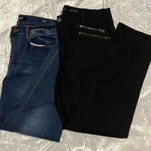 2 pairs of jeans/ Industrie Khakis